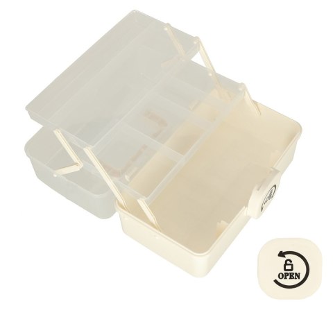 Organizer na leki pojemnik pudełko kasetka apteczka duży XXL na zamek skrzynka 34x19x22,5cm
