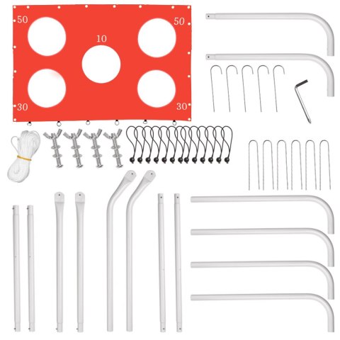 Bramka piłkarska do piłki nożnej dla dzieci treningowa 2w1 + mata celności 215 x 153 x 76 cm Bramka piłkarska do piłki nożnej dla dzieci treningowa 2w1 + mata celności 215 x 153 x 76 cm