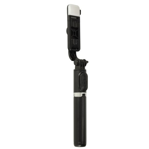Kijek do selfie z pilotem Bluetooth statyw tripod lampka LED czarny