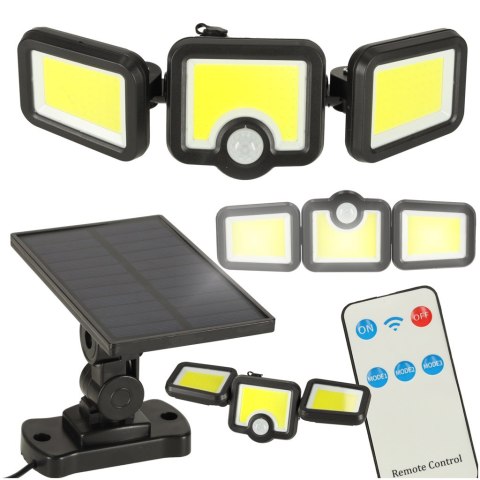 Lampa solarna LED 3w1 z czujnikiem ruchu zmierzchu Lampa solarna LED 3w1 z czujnikiem ruchu zmierzchu