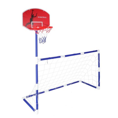 Bramka piłkarska do piłki nożnej tablica do koszykówki gry w kosza gra 2w1 2 piłki pompka Bramka piłkarska do piłki nożnej tablica do koszykówki gry w kosza gra 2w1 2 piłki pompka