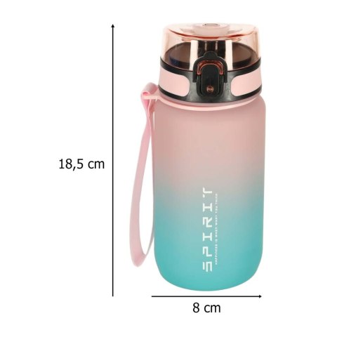 Butelka na wodę bidon ze słomką uchwytem sportowy 600ml różowo-niebieski Butelka na wodę bidon ze słomką uchwytem sportowy 600ml różowo-niebieski