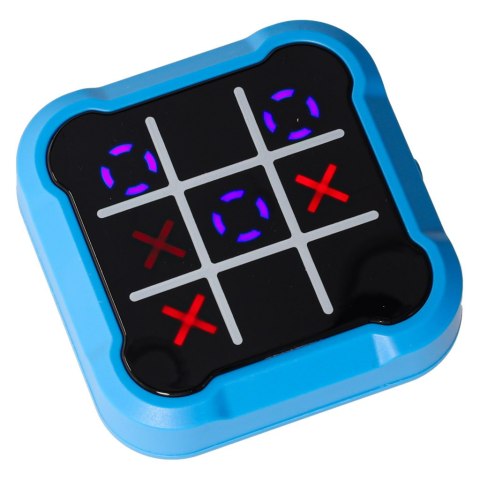 Kółko krzyżyk gra elektroniczna logiczna tic tac toe konsola przenośna niebieska Kółko krzyżyk gra elektroniczna logiczna tic tac toe konsola przenośna niebieska