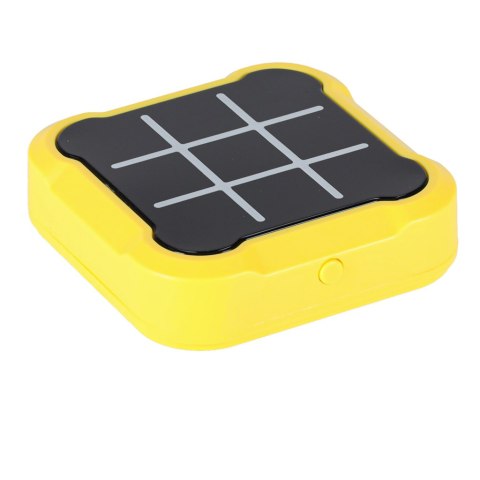 Kółko krzyżyk gra elektroniczna logiczna tic tac toe konsola przenośna żółta Kółko krzyżyk gra elektroniczna logiczna tic tac toe konsola przenośna żółta
