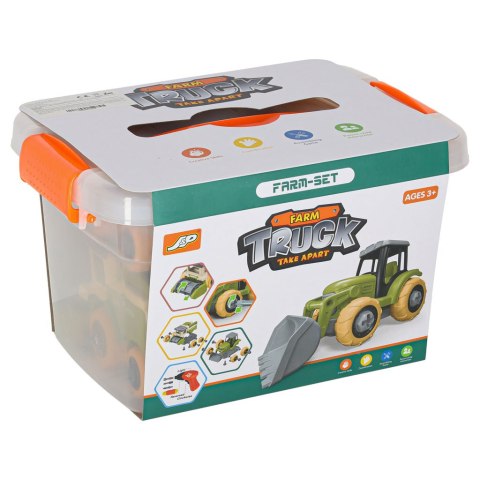 Gospodarstwo rolne farma traktor kombajn maszyny rolnicze zwierzęta zagroda konie + narzędzia wkrętarka