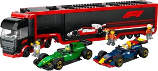 LEGO City F1 Truck With Rb20 & Amr24 F1 Cars 60445
