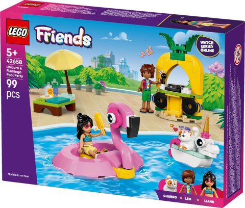 LEGO Friends Unicorn & Flamingo Pool Party 42658