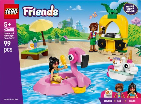 LEGO Friends Unicorn & Flamingo Pool Party 42658