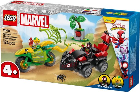 LEGO Spidey Spin And Electro Dinosaur Vehicle Chase 11198