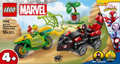 LEGO Spidey Spin And Electro Dinosaur Vehicle Chase 11198