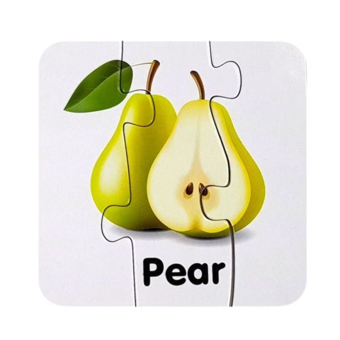 Puzzle Edukacyjne Układanka Owoce 10 Połączeń Nauka Angielskiego