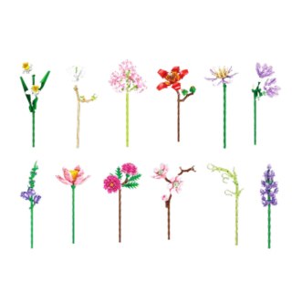 Klocki Konstrukcyjne Pojedynczy Kwiat Dekoracyjny 87-227 el.