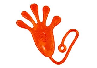 Lepka Rączka Łapka Elastyczna Glut Slime Pomarańczowa