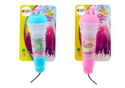 Mikrofon Dziecięcy Efekt Echo Światła Różowy Niebieski