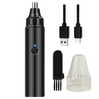 Trymer Maszynka Do Włosów W Nosie Wodoodporny Czarny