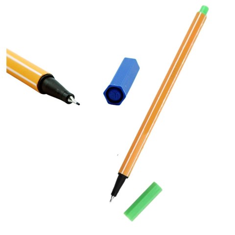 Zestaw Cienkopisy Biurowe Szkolne Grubość 0,4mm Kolorowe 6szt