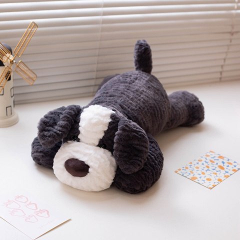 Pluszowa Maskotka Przytulanka Piesek Ciemnoszary 30cm