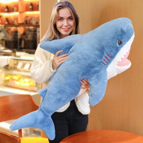 Pluszowa Maskotka Przytulanka Rekin Niebieski 56cm