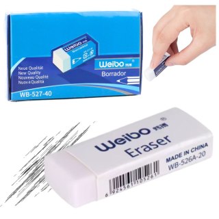 Gumka Do Mazania Szkolna Biurowa Biała WB-527-40 3,5cm