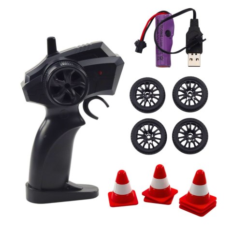 Auto Sportowe Do Driftu Wymienne Koła Zdalnie Sterowany RC 4WD Policja