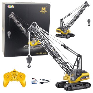 Dźwig Gąsienicowy Żuraw Zdalnie Sterowany RC Światła Dźwięk Huina 1:14