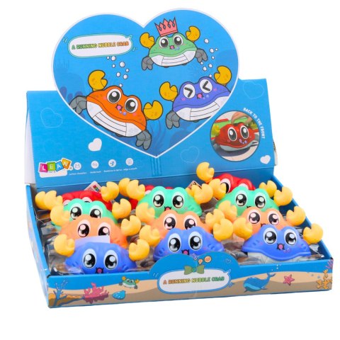 Krab Interaktywny Z Napędem Naciągiem Jeżdżący Kolorowe