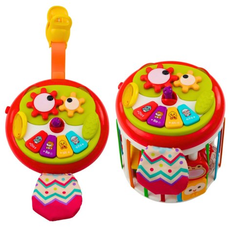 Walec Kostka Sensoryczna Interaktywna Sorter Światła Dźwięki Kolorowa