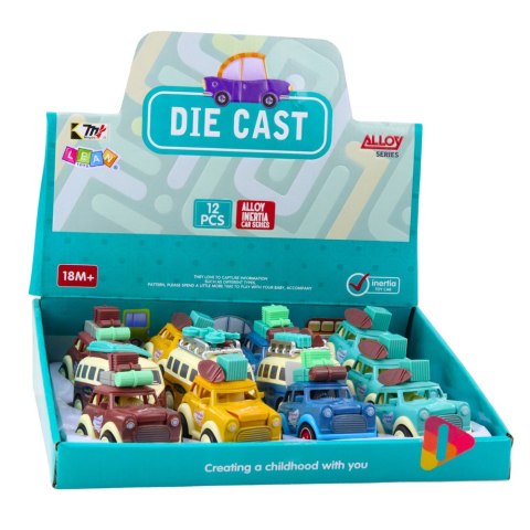 Autko Wycieczkowe Metalowe Podskakująca Maska Napęd Mix