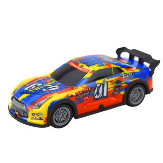 Samochód Wyścigowy Zdalnie Sterowany RC Świecąca Obudowa Niebiesko-Żółty