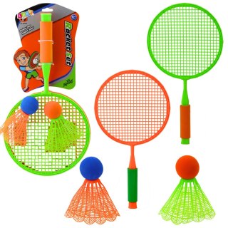 Zestaw Rakiety Do Badmintona 2 Rakietki 2 Duże Lotki Z Piłką