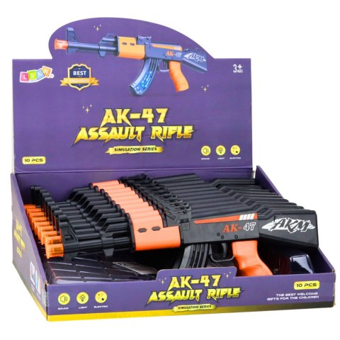 Karabin Elektryczny AK47 Dla Dzieci Światła Dźwięki