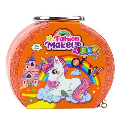 Zestaw Piękności Do Makijażu Paznokci W Kosmetyczce Pomarańczowa