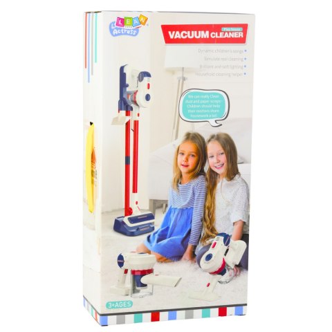 Odkurzacz Pionowy Zestaw do Sprzątania Dla Dzieci Stacja Światła Dźwięki Biały