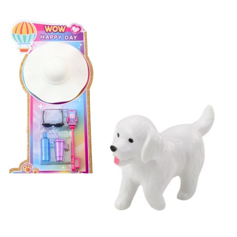 Zestaw Lalki Anlily Dziewczyna z Chłopakiem Akcesoria Kapelusz Piesek