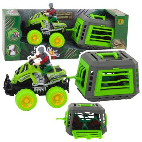 Zestaw Quad Z Kierowcą Klatka Z Dinozaurem Pterodaktyl