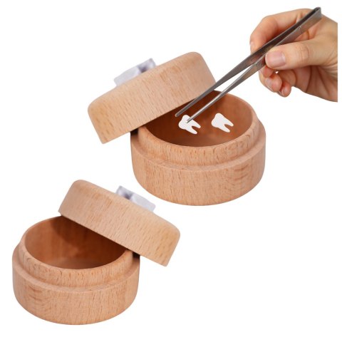 Drewniane Pudełko Na Zęby Mleczne Dla Dzieci Z Grawerem Tooth Fairy Box