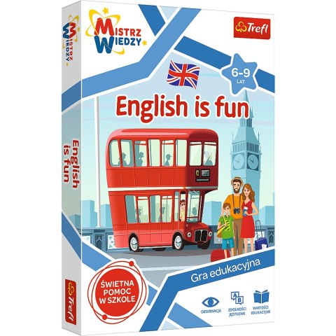 Gra dla dzieci English is Fun Mistrz Wiedzy Trefl 01954