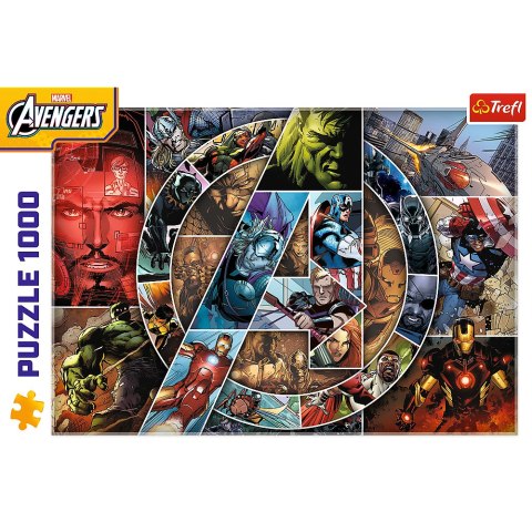 Puzzle - 1000 - Avengers: Bohaterowie - Trefl 10934
