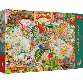 Puzzle - 1000 Premium Plus - Tea Time: Antyczna mapa świata - Trefl 12077