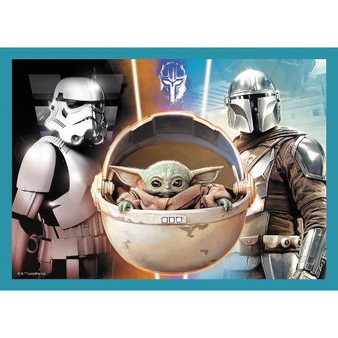 Puzzle - 4w1 (35, 48, 54, 70) - Mandalorian - Star Wars - Trefl 34397