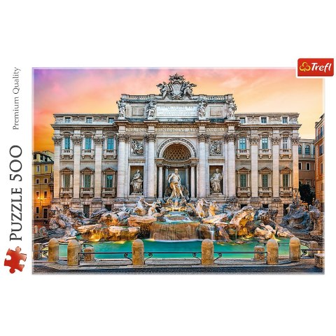 Puzzle - 500 - Fontanna di Trevi - Rzym - Trefl 37292