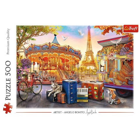 Puzzle - 500 - Wakacje w Paryżu - Trefl 37426