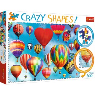 Puzzle - 600 Crazy Shapes - Kolorowe balony - Trefl 11112