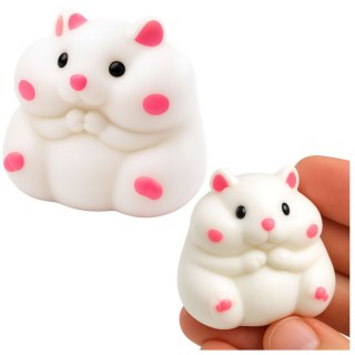 Gniotek Miękki Chomik Sensoryczny Antystersowy Squishy Biały 5cm