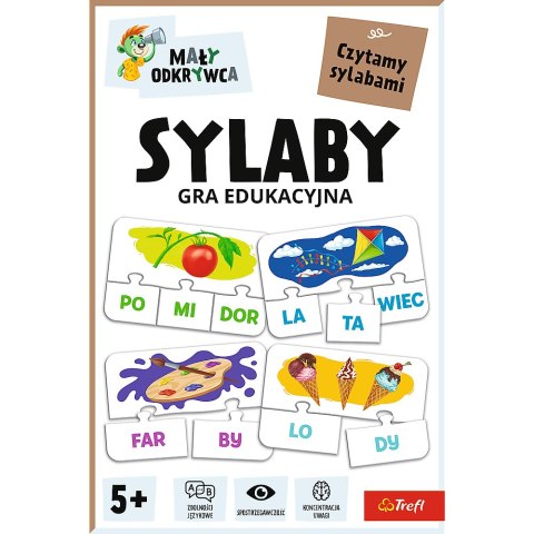 Gra dla dzieci Sylaby Mały Odkrywca Trefl 02813