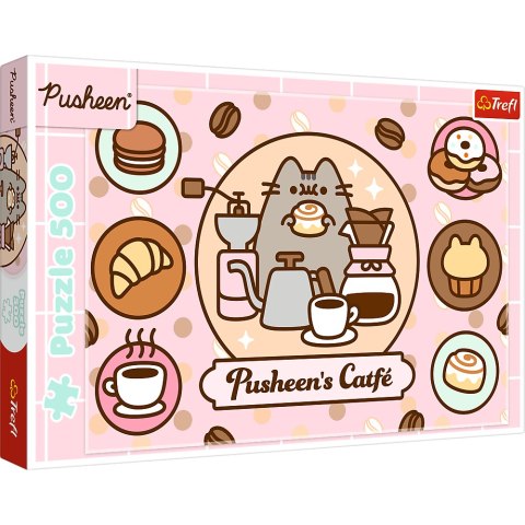 Puzzle - 500 - Pusheen w kawiarni - Trefl 37528