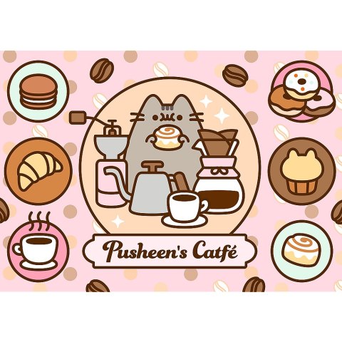 Puzzle - 500 - Pusheen w kawiarni - Trefl 37528