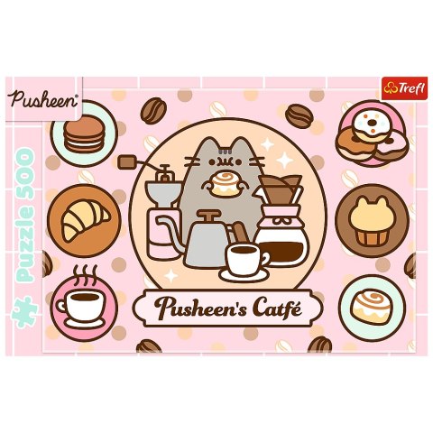 Puzzle - 500 - Pusheen w kawiarni - Trefl 37528