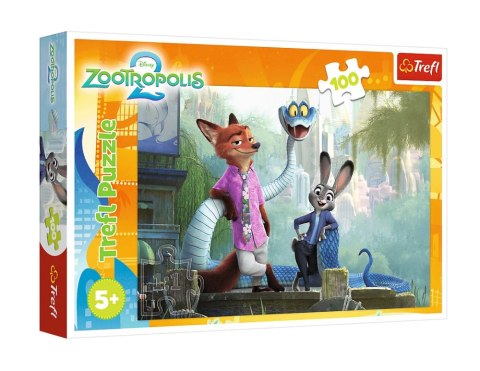Puzzle - 100 - Tajemnice Zootopii / Disney Zootopia 2FSC Mix 70% 16523