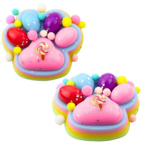 Gniotek Kocia Łapka Zabawka Antystresowa Sensoryczna Squishy XXL Niebieska Różowa